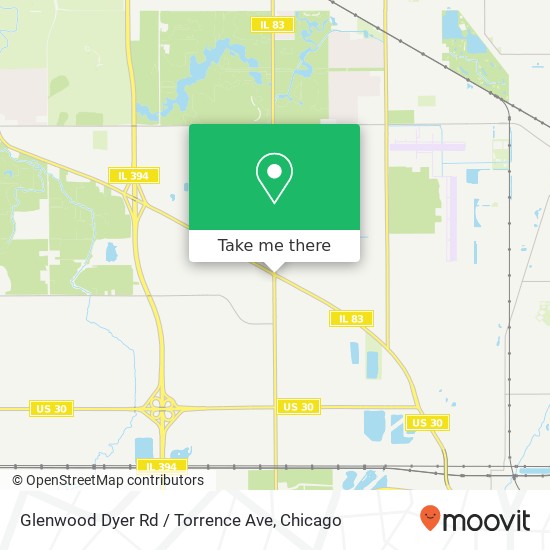 Glenwood Dyer Rd / Torrence Ave map