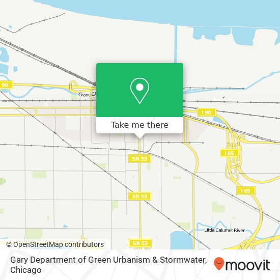 Gary Department of Green Urbanism & Stormwater map
