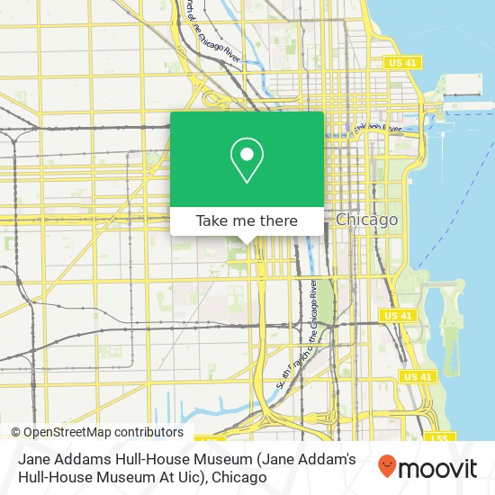 Mapa de Jane Addams Hull-House Museum (Jane Addam's Hull-House Museum At Uic)