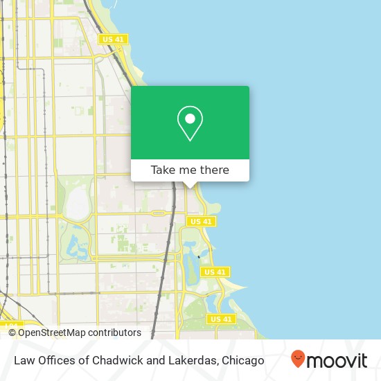 Law Offices of Chadwick and Lakerdas map