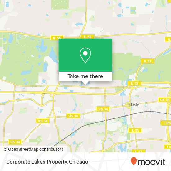 Corporate Lakes Property map