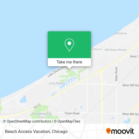 Beach Access Vacation map
