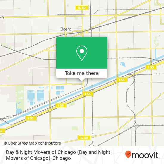 Day & Night Movers of Chicago map