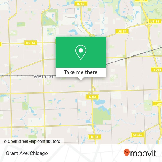 Mapa de Grant Ave