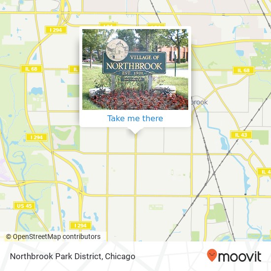 Northbrook Park District map