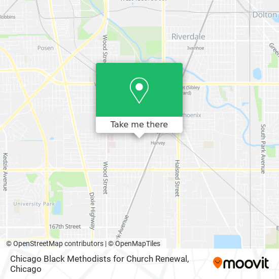 Mapa de Chicago Black Methodists for Church Renewal