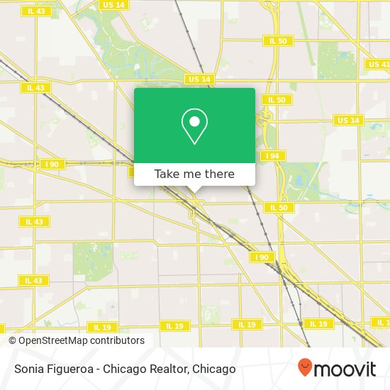 Mapa de Sonia Figueroa - Chicago Realtor