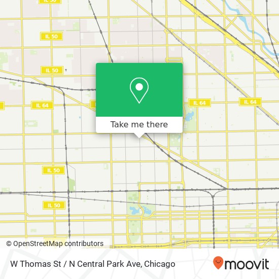Mapa de W Thomas St / N Central Park Ave