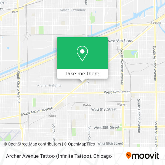 Mapa de Archer Avenue Tattoo (Infinite Tattoo)