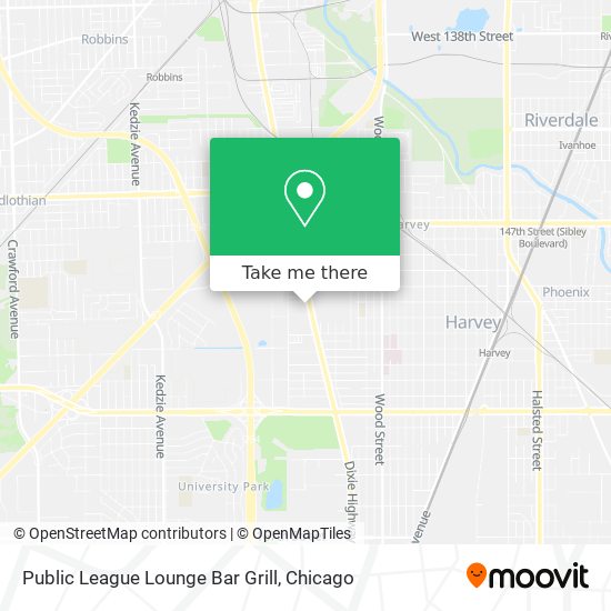 Public League Lounge Bar Grill map