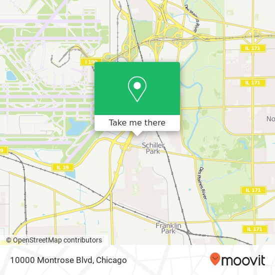 Mapa de 10000 Montrose Blvd