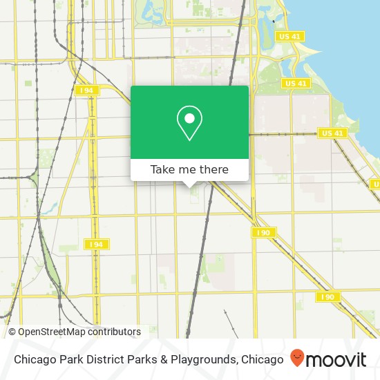 Mapa de Chicago Park District Parks & Playgrounds