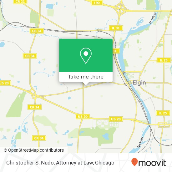 Christopher S. Nudo, Attorney at Law map
