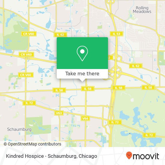 Kindred Hospice - Schaumburg map