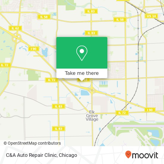 Mapa de C&A Auto Repair Clinic