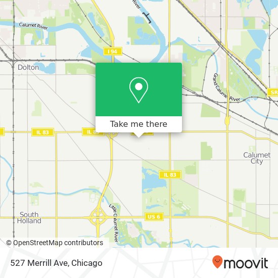 Mapa de 527 Merrill Ave