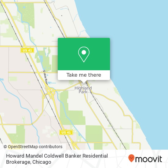 Howard Mandel Coldwell Banker Residential Brokerage map