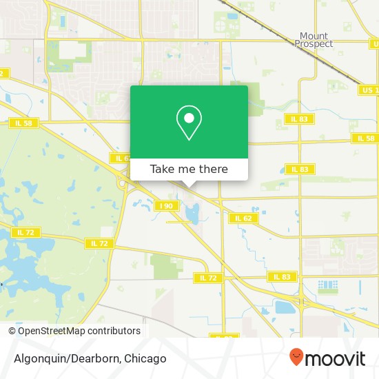 Mapa de Algonquin/Dearborn