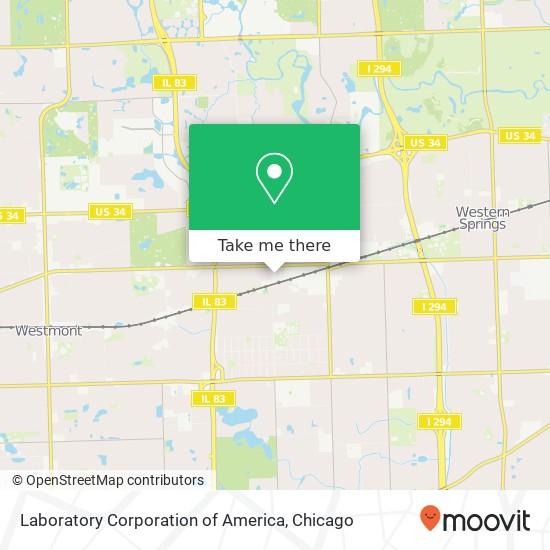 Laboratory Corporation of America map