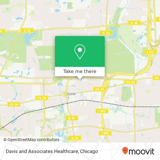 Mapa de Davis and Associates Healthcare