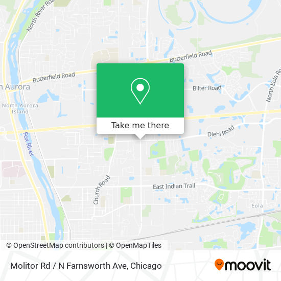 Mapa de Molitor Rd / N Farnsworth Ave