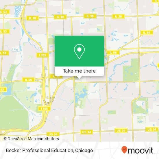 Becker Professional Education map