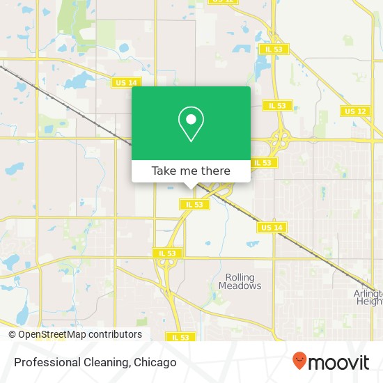 Professional Cleaning map