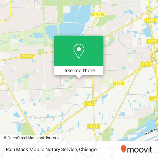 Mapa de Rich Mack Mobile Notary Service