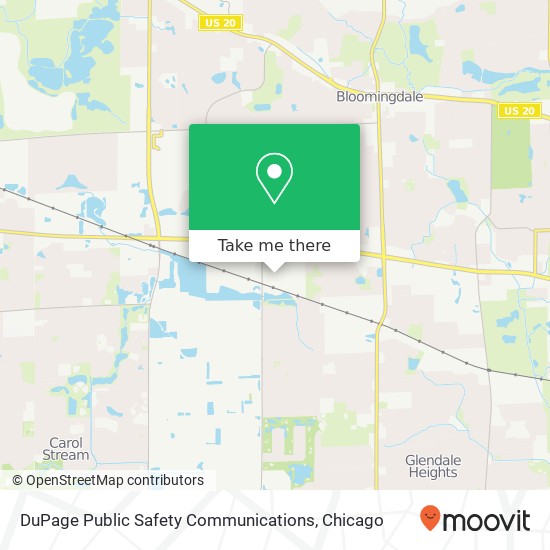 DuPage Public Safety Communications map