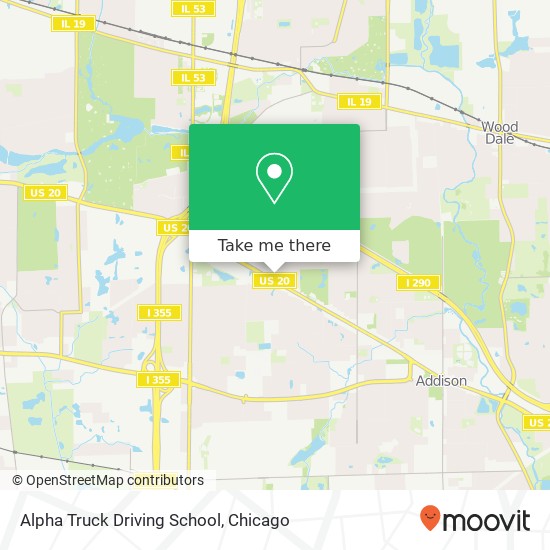 Alpha Truck Driving School map