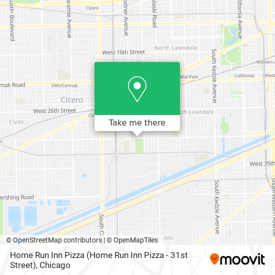 Home Run Inn Pizza (Home Run Inn Pizza - 31st Street) map