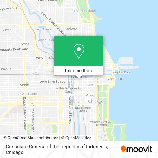 Mapa de Consulate General of the Republic of Indonesia