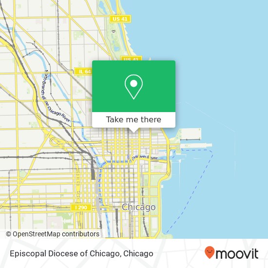 Episcopal Diocese of Chicago map