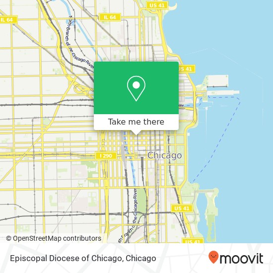 Episcopal Diocese of Chicago map