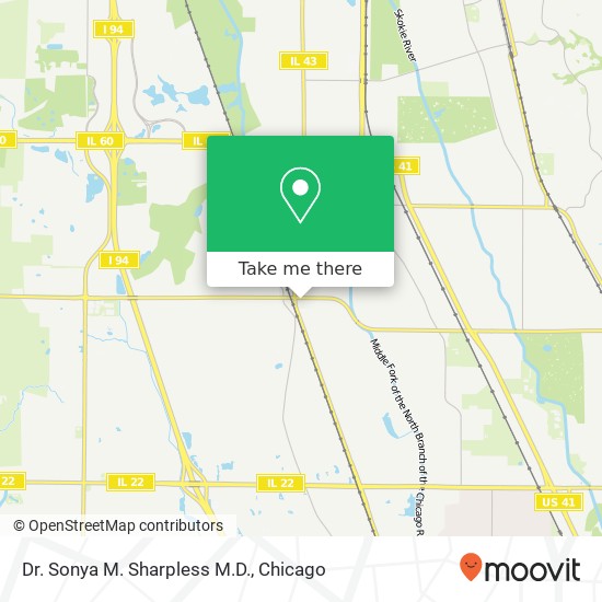 Dr. Sonya M. Sharpless M.D. map