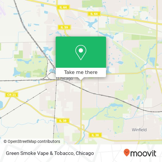 Mapa de Green Smoke Vape & Tobacco