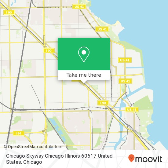 Mapa de Chicago Skyway Chicago Illinois 60617 United States