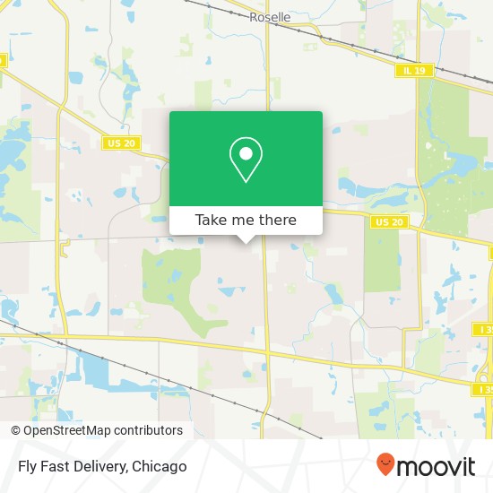 Fly Fast Delivery map