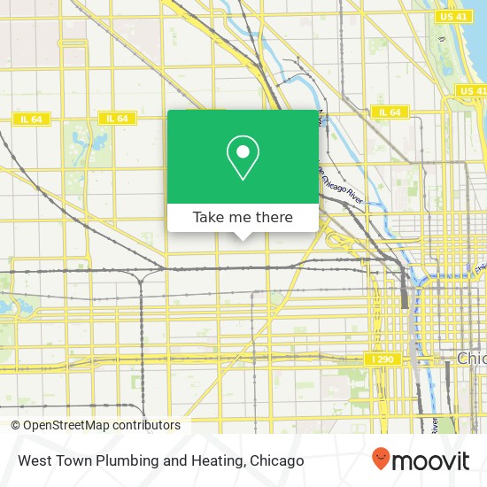 West Town Plumbing and Heating map