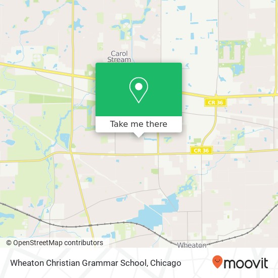 Mapa de Wheaton Christian Grammar School