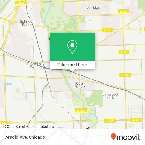Mapa de Arnold Ave