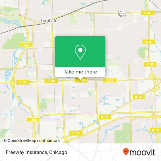 Mapa de Freeway Insurance