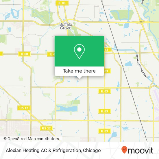 Alexian Heating AC & Refrigeration map