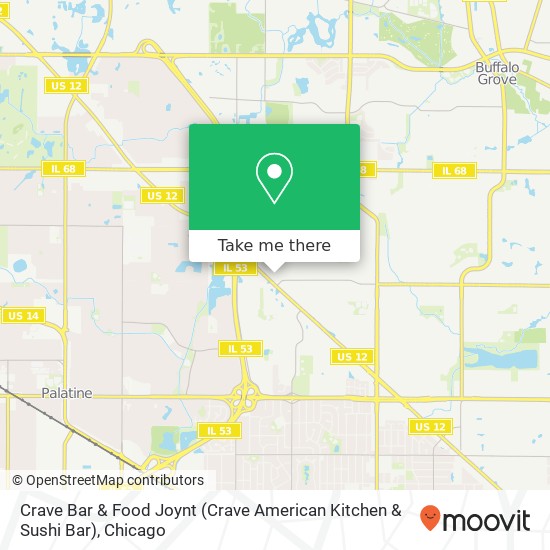 Crave Bar & Food Joynt (Crave American Kitchen & Sushi Bar) map