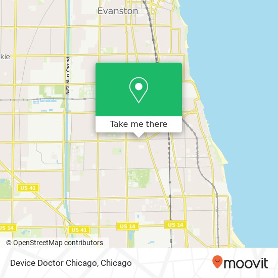 Device Doctor Chicago map
