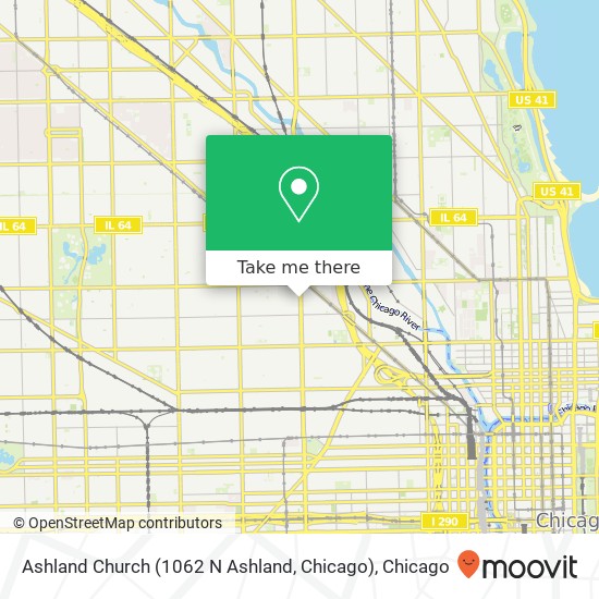 Mapa de Ashland Church (1062 N Ashland, Chicago)
