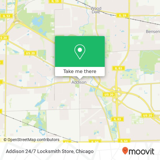 Addison 24/7 Locksmith Store map