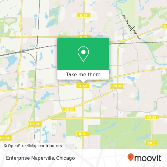 Enterprise-Naperville map