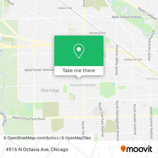 Mapa de 4916 N Octavia Ave