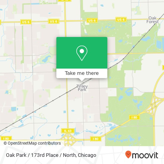 Mapa de Oak Park / 173rd Place / North